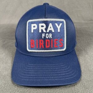 G/Fore Cap Mens Blue Snapback GFore Golf Pray for Birdies Cotton‎ Blend Preppy